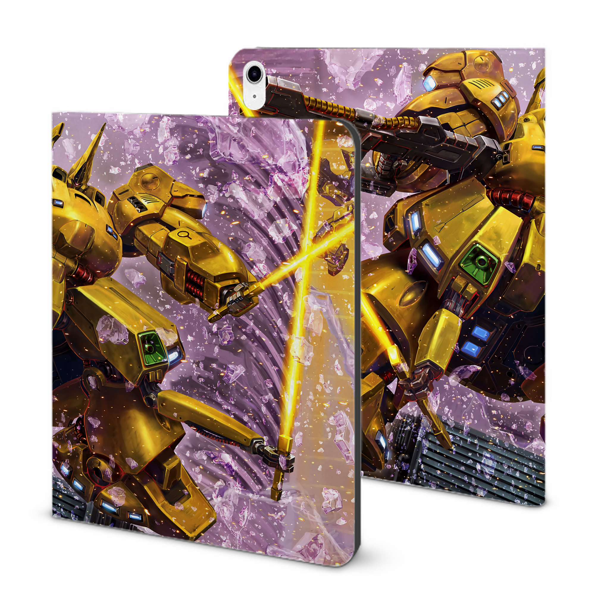 （画像用） 機動戦士ガンダム Mobile Suit Gundam IPad ケース ブック型 PUレザー TPU 耐衝撃 軽量 薄型 ペン収納なし 全面保護 IPad 各モデル対応